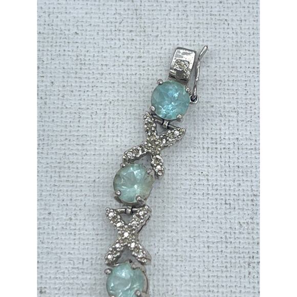 Victoria Townsend Signed Topaz Tennis Bracelet - Picture 3 of 6